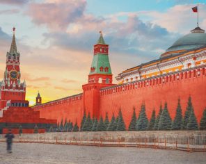 Red Square Moscow paint by number