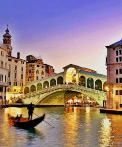 Rialto Bridge Venice paint by number