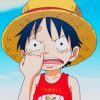 Young Monkey D Luffy paint by numbers