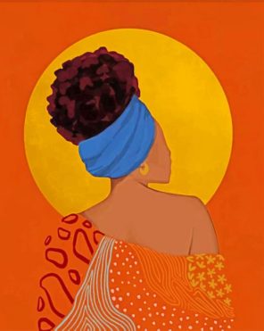 African Woman Art paint by numbers