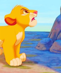 Angry Lion King Cub paint by numbers