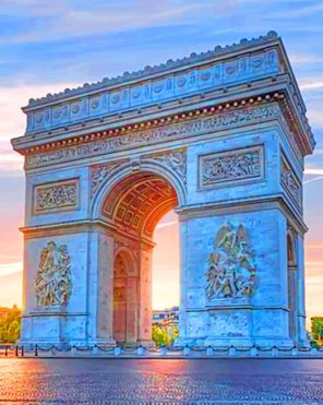 Arc de Triomphe France Paint by numbers