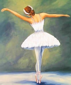 Ballerina With White Dress paint by numebrs