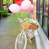 Bike With Flowers And Balloons paint by numbers