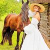 Bride With Horse paint by numbers