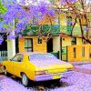 Car Under Jacaranda Tree paint by numbers