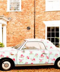 Floral Volkswagen paint by numbers