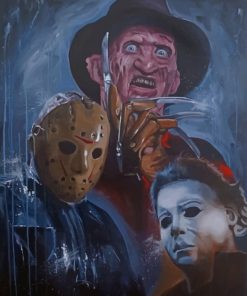 Freddy Krueger Mic Hael Myers Paint by numbers