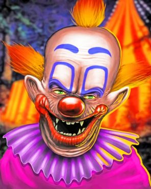 Horror Clown paint by numbers