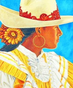 Mexican Girl paint by numbers