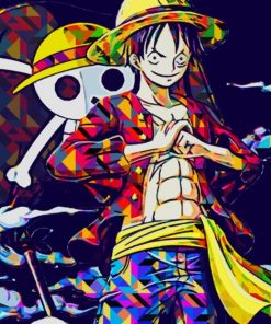 Monkey D Luffy One Piece paint by numbers