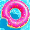 Pool Donut paint by numbers