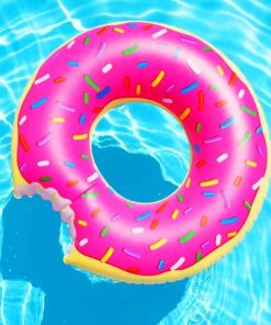 Pool Donut paint by numbers