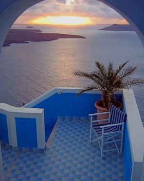 Santorini Greece Europe Paint by numbers