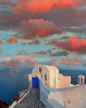 Santorini Island Paint by numbers