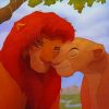 Simba And Nala paint by numbers