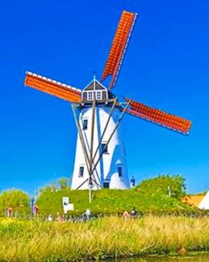 Aesthetic Windmill Paint by numbers