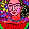 Aesthetic Abstract Frida Kahlo paint by numbers