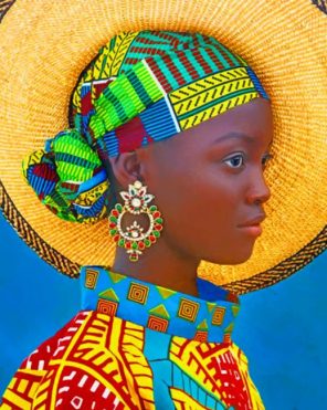 Afro Girl Paint by numbers