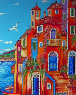 Amalfi Italy paint by numbers