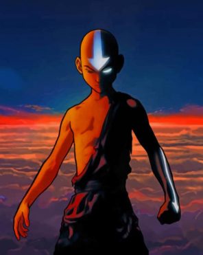 Aang The Last Airbender Anime Paint by numbers