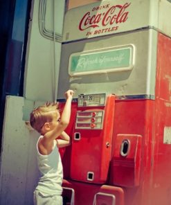 Boy Trying To Get A Drink Paint by numbers