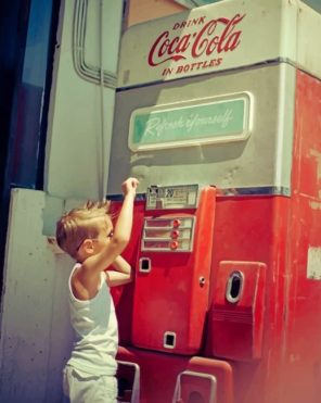 Boy Trying To Get A Drink Paint by numbers