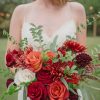 Bride Holding A Bouquet Of Flowers Paint by numbers