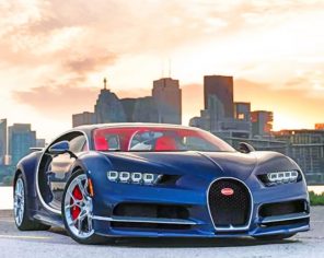 Bugatti Car paint by numbers