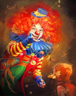 Circus Clown paint by numbers