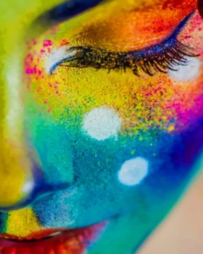 Colorful Face Paint by numbers