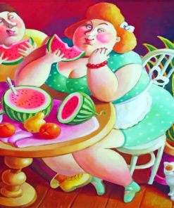 Couple Eating Watermelon Paint by numbers