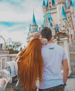 Couple In Disneyland paint by numbers