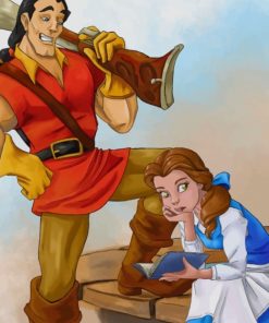 Gaston Beauty And The Beast paint by numbers