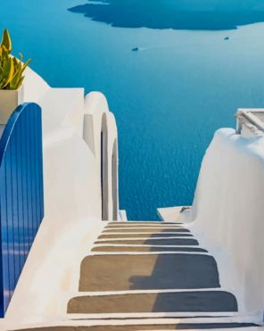 Greek Island Paint by numbers