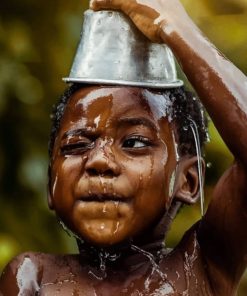 Handsome Little African Boy paint by numbers