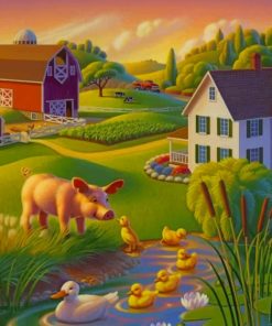 Happy Farm paint by numbers