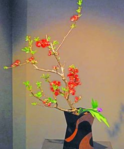 Ikebana Exhibition paint by numbers