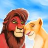 Kiara And Kovu Portrait paint by numbers