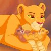 Lion King Cubs paint by numbers