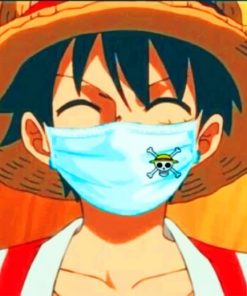 Luffy Wearing A Mask paint by numbers