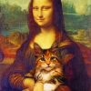 Mona Lisa And Her Cat paint by numbers