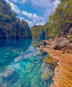 Palawan Island paint by numbers