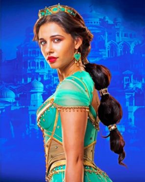 Princess Jasmine paint by numbers