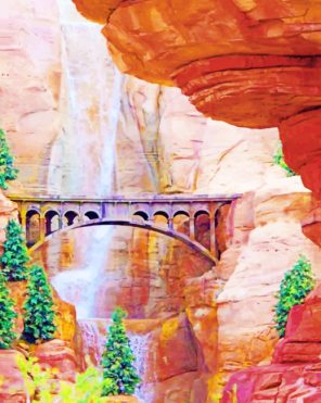 Radiator Springs Cascade paint by numbers