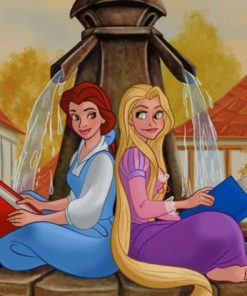 Rapunzel And Belle paint by numbers