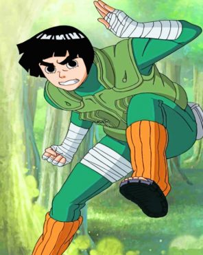 Rock Lee paint by numbers