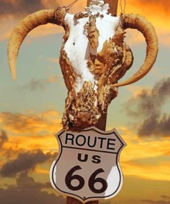 Route Road 66 Trip paint by numbers