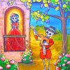 Skulls Folk Art Paint by numbers