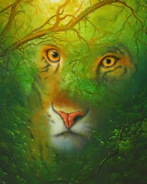 Tiger Eyes Nature Paint by numbers